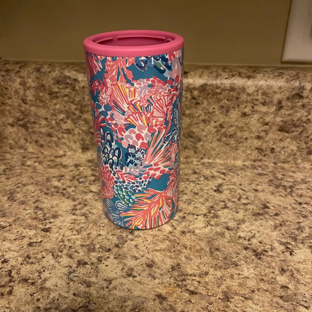Lilly Pulitzer Floral Tumbler - Pink and Blue